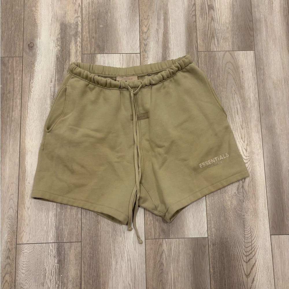 Essentials Fear of God Light Green Shorts Size M